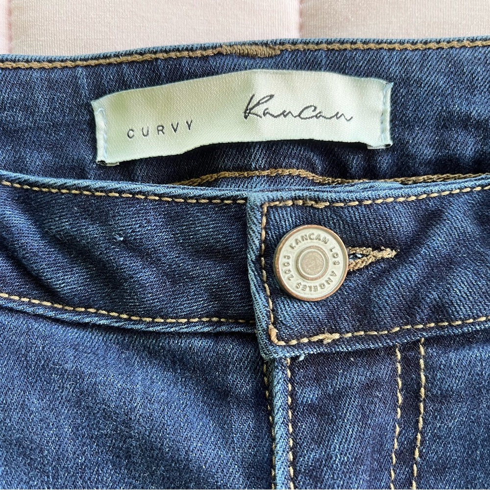 KanCan Curvy Dark Wash Curvy Denim Jeans Estillo Size 13/30 - Picture 2 of 16